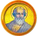 Pontífice nº 12: Sotero. Escudo Oficial del Vaticano (Papa San Sotero, sin escudo propio o desconocido).