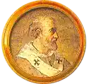 Pontífice nº 169: Adriano IV. Escudo Oficial del Vaticano (Papa Adriano IV, sin escudo propio o desconocido).