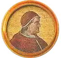 Pontífice nº 203: Bonifacio IX. (escudo oficial del Papa Bonifacio IX) 