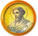 Pontífice nº 32: Melquíades. Escudo Oficial del Vaticano (Papa San Melquíades, sin escudo propio o desconocido).