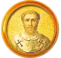 Pontífice nº 63: Pelagio II. Escudo Oficial del Vaticano (Papa Pelagio II, sin escudo propio o desconocido).