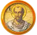 Pontífice nº 64: Gregorio I, Magno. Escudo Oficial del Vaticano (Papa San Gregorio I, Magno, sin escudo propio o desconocido).