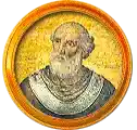 Pontífice nº 71: Severino. Escudo Oficial del Vaticano (Papa Severino, sin escudo propio o desconocido).