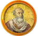 Pontífice nº 72: Juan IV. Escudo Oficial del Vaticano (Papa Juan IV, sin escudo propio o desconocido).