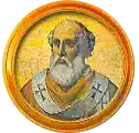 Pontífice nº 77: Adeodato II. Escudo Oficial del Vaticano (Papa Adeodato II, sin escudo propio o desconocido).