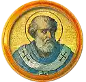 Pontífice nº 84: Sergio I. Escudo Oficial del Vaticano (Papa San Sergio I, sin escudo propio o desconocido).