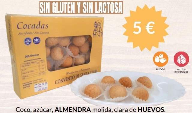 Cocadas sin gluten/lactosa