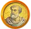 Pontífice nº 110: Esteban V. Escudo Oficial del Vaticano (Papa Esteban V, sin escudo propio o desconocido).