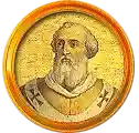 Pontífice nº 115: Teodoro II. Escudo Oficial del Vaticano (Papa Teodoro II, sin escudo propio o desconocido).