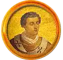 Pontífice nº 120: Anastasio III (911-913). Escudo Oficial del Vaticano (Papa Nació en Roma. Elegido en IV.911, murió en VI.913. En sus dos años de pontificado pudo hacer poco a causa de las luchas internas. Sufrió las presiones de Berengario. Murió también envenenado., sin escudo propio o desconocido).