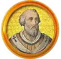 Pontífice nº 130: Juan XII. Escudo Oficial del Vaticano (Papa Juan XII, sin escudo propio o desconocido).
