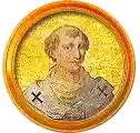 Pontífice nº 145: Benedicto IX. Escudo Oficial del Vaticano (Papa Benedicto IX, sin escudo propio o desconocido).