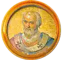 Pontífice nº 167: Eugenio III. Escudo Oficial del Vaticano (Papa Beato Eugenio III, sin escudo propio o desconocido).
