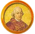 Pontífice nº 250: Pío VI. (escudo oficial del Papa Pío VI) 