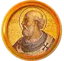 Pontífice nº 75: Eugenio I. Escudo Oficial del Vaticano (Papa San Eugenio I, sin escudo propio o desconocido).