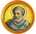Pontífice nº 96: León III. Escudo Oficial del Vaticano (Papa San León III, sin escudo propio o desconocido).