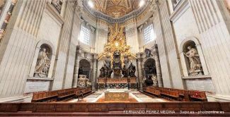Visita virtual (3D-360º) a Basílica de San Pedro: Ábside